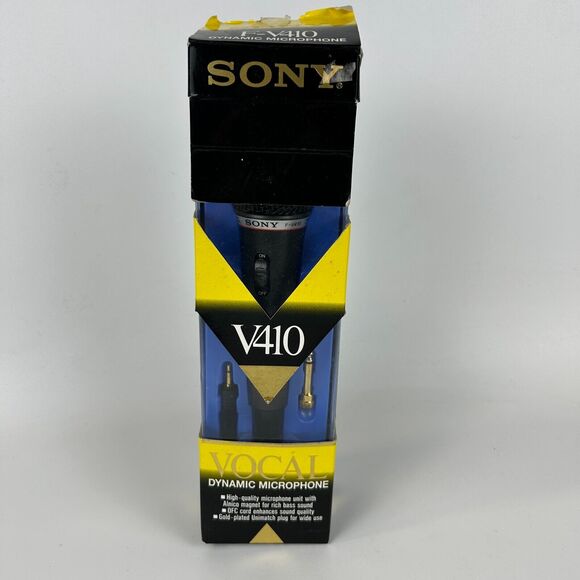 Sony F-V410 Dynamic Vocal Microphone 80-12000 Hz 600 ohms‎ with Off/On Switch - Picture 1 of 5